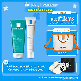 Bộ sản phẩm giảm dầu, giảm mụn ngừa thâm hiệu quả sau 12h La Roche-Posay Effaclar Duo+