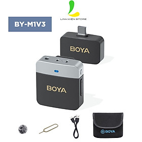 Micro thu âm không dây Boya BY-M1V1, M1V2, M1V3, M1V4, M1V5, M1V6 - Micro cài áo loại bỏ tiếng ồn chủ động công nghệ cao - Hàng nhập khẩu