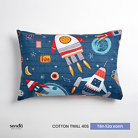 Vỏ gối cho bé Cotton Twill 35x50 cm Sen Đá Home Bedding cao cấp, bao áo gối trẻ em cho bé trai, gái 3, 4, 5, 6 tuổi