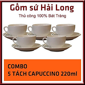 Mua COMBO 5 Cốc tách ly sứ cao cấp uống cà phê