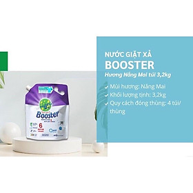 Nước giặt xả Booster 3,2 L NEW 2022 hàng xuất khẩu Nhật Bản, Châu Âu (hương nắng mai) thương hiệu S việt SVAAB