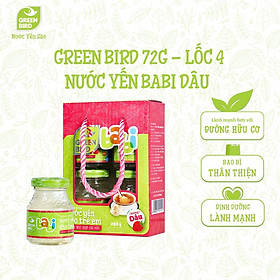 Lốc 4 Hũ Nước Yến Cho Trẻ Em Green Bird Babi Hương Dâu Bổ Sung Dinh Dưỡng 72g