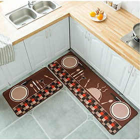 Mua Bộ 2 Thảm Nhà Bếp  Thảm Lau (Chùi) Chân Cao Cấp - Nhiều họa tiết lựa chọn