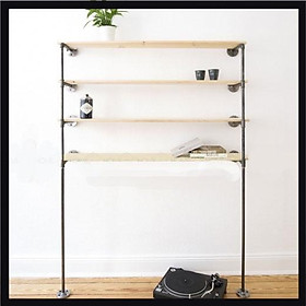 Kệ ống sắt trang trí, nước kệ ống nước gắn tường decor shop thời trang phụ kiện, quán cafe