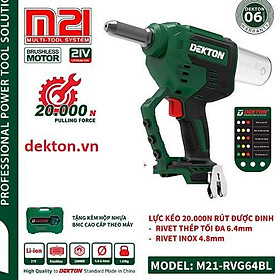 Mua MÁY RÚT RIVET PIN 21V  M21-RVG64BL DEKTON-HÀNG CHÍNH HÃNG