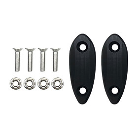Motorcycle Rearview Mirror Block Off Base Plates Set for ZX6R 2009-2015