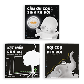 Combo 3 tập ehon, bộ thẻ kích thích thị giác cho trẻ sơ sinh, thai giáo