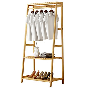 Giá kệ treo quần áo thông minh GT12 chất liệu tre khối
