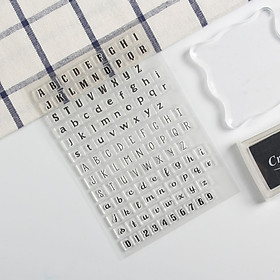 Mua Tem trong suốt chữ hoa và chữ thường Loạt bảng chữ cái tiếng Anh DIY M713
