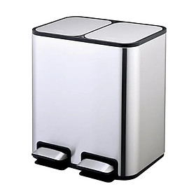 Mua Thùng rác đạp chân đôi Elpheco ELPH7713 40L - 2 ngăn 20L + 20L hàng chính Hãng