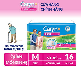 Tã Quần Mỏng Nhẹ Caryn Gói Siêu Lớn M16