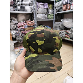 Nón Kết/Mũ Lưỡi Trai Phối Lưới Camo Unisex Non0607 xanh, Kết Cấu Đơn Giản, Màu Sắc Đa Dạng, Kiểu Dáng Năng Động Trẻ Trung.