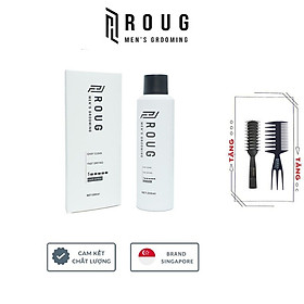 Gôm xịt tóc nam nữ Roug Hair Spray 250ml cao cấp Singapore + Tặng lược Texture Roug Men's Grooming và Lược sấy Chaoba
