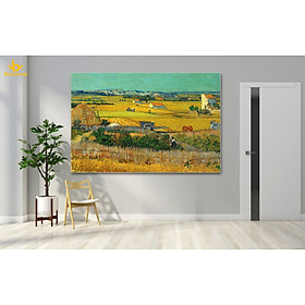 Tranh in canvas  - Vụ Thu Hoạch danh họa Van Gogh