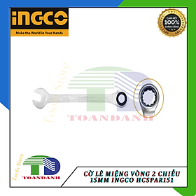 Cờ lê miệng vòng 2 chiều 15mm ingco HCSPAR151