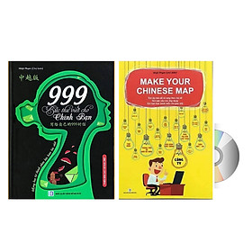 Sách - Combo 2 sách 999 bức thư viết cho chính mình song ngữ Trung việt có phiên âm MP3 nghe + Make Your Chinese Map - Bản đồ tư duy từ vựng Tiếng Trung theo chủ đề +DVD tài liệu