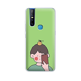 Ốp lưng dẻo cho điện thoại Vivo V15 - 01191 7898 BOY01 - in hình chibi dễ thương - Hàng Chính Hãng
