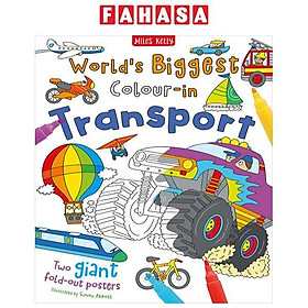 Sách ngoại văn: World's Biggest Colour-In: Transport (2 Posters)