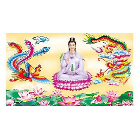 Mua TRANH THÊU CHỮ THẬP QUAN ÂM 67x43cm