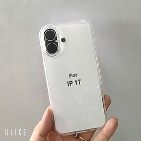 Ốp lưng iPh 17 Pro Max - 17 Air - 17 - 17 Pro dẻo trong TPU loại tốt, bảo vệ camera KST Design akz ( hàng chính hãng)