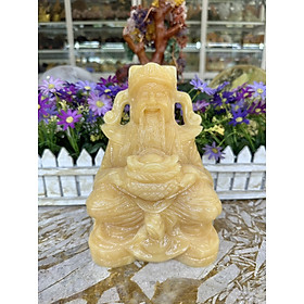 Mua Tượng ông Thần Tài kim tiền  thần phát phong thủy đá ngọc hoàng long đặt bàn thờ thần tài - Cao 20 cm