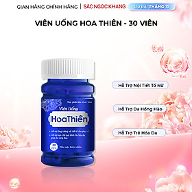 Viên Uống Hoa Thiên Hộp 30 Viên Giúp Đẹp Da Cân Bằng Nội Tiết Tố Cải Thiện Sinh Lý Nữ