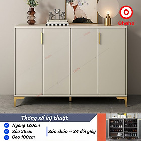 Mua  Miễn phí lắp đặt & vận chuyển tại TP.HCM  Tủ giày gỗ cao cấp sang trọng cánh mở Ohaha - TGCC033