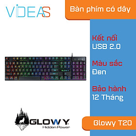 Mua Bàn phím giả cơ Glowy T20 có LED _ Hàng Chính Hãng