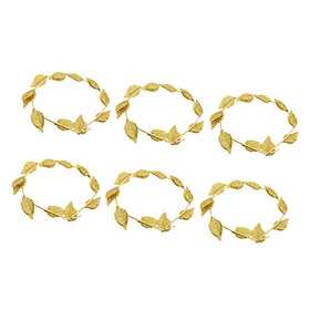 6 Pieces Gold Leaves Headband Fancy Dress Costume Accessories Party Headwear
