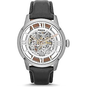 Mua Fossil Men's ME3041 Townsman Automatic Stainless Steel Skeleton Watch  With Black Leather Band