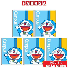 Combo 5 Tập Doraemon Smile - B5 Kẻ Ngang Có Chấm 120 Trang ĐL 70g/m2 - Campus NB-BDSM120 (Mẫu Màu Giao Ngẫu Nhiên)