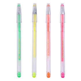 Vỉ 4 Bút Dạ Quang CROWN HJR 500H (Hồng, Cam, Xanh Lá, Vàng)