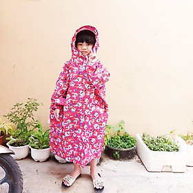 Mua Áo mưa bít trẻ em  vải dù cho bé từ 7-10 tuổi phù hợp và tiện lợi cho cả bé trai và bé gái