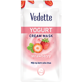 Mặt nạ sữa chua dâu Vedette Yogurt Mask Strawberry 10ml