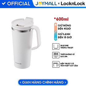 Mua Ly giữ nhiệt LocknLock Daily Handle Tumbler màu ngà LHC4330IVY 600ml  Hàng chính hãng  nắp trượt tích hợp tay cầm - JoyMall