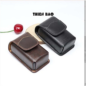 Bao da có đai đeo hông BD99 chuyên dùng để đựng kính lão thị, viễn thị gấp gọn KT 8*4*3CM làm thủ công HANDMADE bằng tay chắc chắn