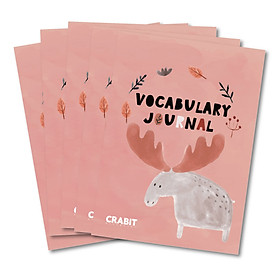 Combo 5 Vở Học Từ Mới Crabit Notebook - Hươu (17x24cm)