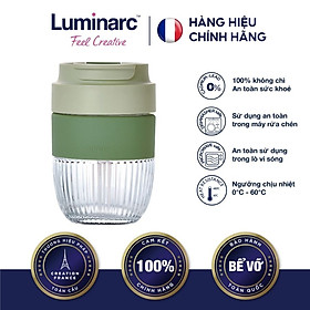 Ly Thuỷ Tinh Có Nắp Luminarc Green 350ml - LUBIV2210