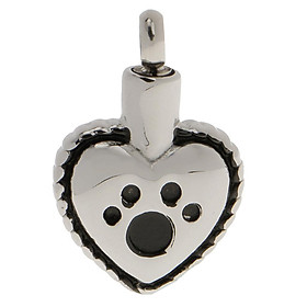 Heart Cremation Pendant Urn keepsake Pet Ash Holder Memorial Jewelry