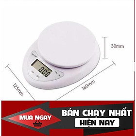 Cân Tiểu Ly 5 Kg Electronic Kitchen Scale – cân thực phẩm gia vị nhà bếp tiện dụng