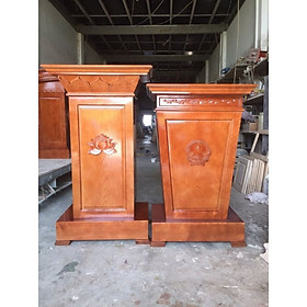 Mua Bục tượng bác  bục phát biểu gỗ tự nhiên nhỡ 75cm