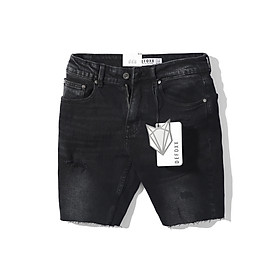Quần short jeans nam wash rách nhẹ 2 màu | LA STORE MENSWEAR