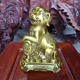 Mua Tượng Chó bằng Đồng  Tượng con giáp bằng đồng  tượng linh vật phong thủy  Tượng tuổi Tuất bày bàn