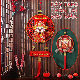 Mua Dây Treo Trang Trí Thần Tài Đầu Lắc Lư Dùng Pin Có Bông Tua Và Móc Treo