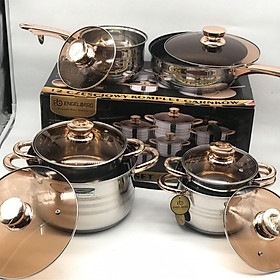 Mua Bộ Nồi Đức inox 5 đáy 6 Món hàng cao cấp đun mọi bếp từ