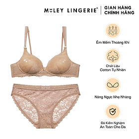 Bộ Áo Ngực Và Quần Lót Nữ Ren Không Gọng Miley Lingerie BRL_FLS_03