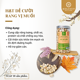 Hạt dẻ cười rang muối, Không Tẩy Trắng, Bùi giòn, Thơm ngon - nhập khẩu Mỹ chính ngạch Thương Hiệu Holinut/  500gram