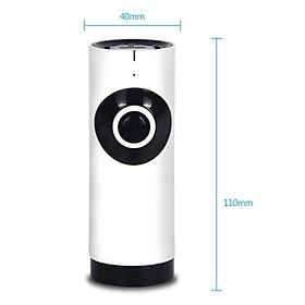 1.0mp Webcam Máy ảnh bảo mật WiFi WiFi không dây 180 độ Cá VR Panoramic Camera không có thẻ nhớ màu: Trắng