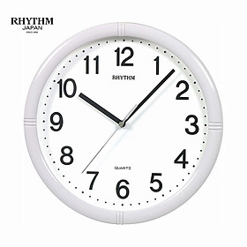 Mua Đồng hồ treo tường Nhật Bản Rhythm CMG434NR03  Kích thước 28.0 x 4.3cm  580g  Vỏ nhựa cao cấp  dùng Pin