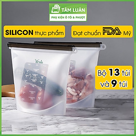 Túi silicon đựng thực phẩm đạt tiêu chuẩn FDA, an toàn không độc hại, sử dụng được ở nhiệt độ cao TÂM LUÂN Chổi lau tẩm dầu - Hàng chính hãng